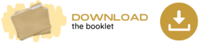 Image of a manila folder on a yellow squiggle next to the words download the booklet which is next to a golden download icon