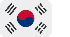 Korea flags